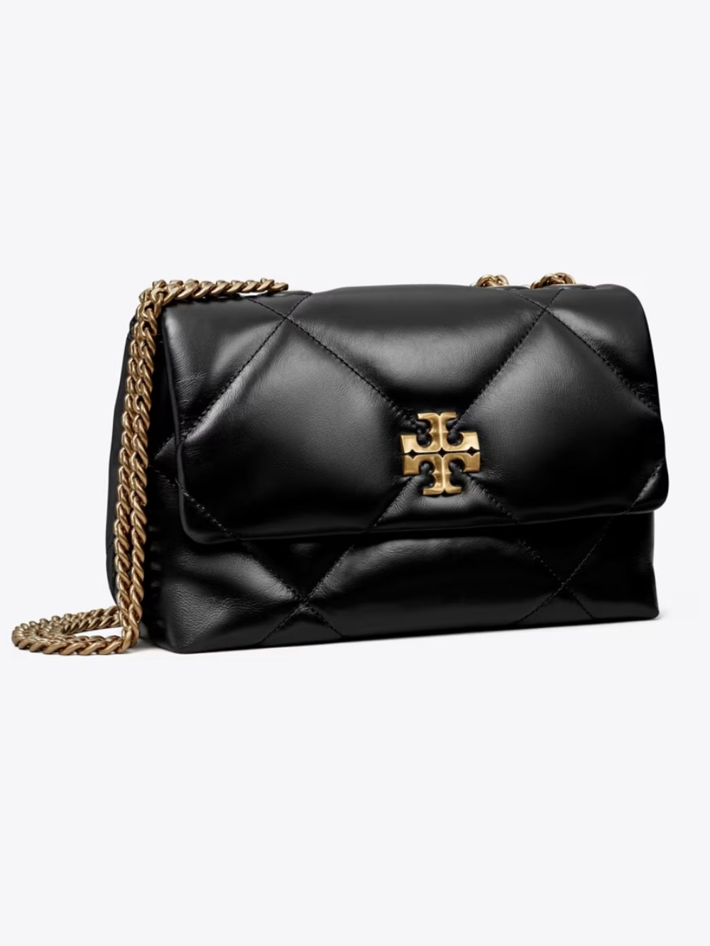 Tory Burch SMALL KIRA DIAMOND QUILT SHOULDER BAG W/Paved Emblem
